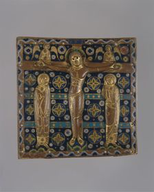 Plaque with the Crucifixion, French, first quarter 13th century. Creator: Unknown