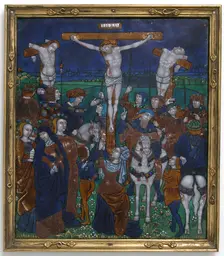 Plaque with the Crucifixion, French, late 15th-early 16th century. Creator: Unknown