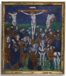 Plaque with the Crucifixion, French, late 15th-early 16th century. Creator: Unknown