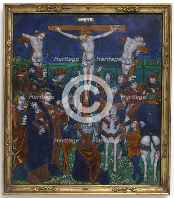 Plaque with the Crucifixion, French, late 15th-early 16th century. Creator: Unknown.