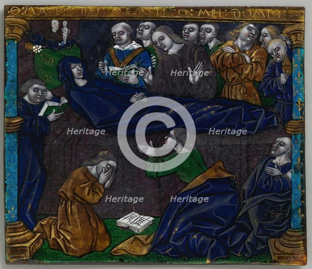 Plaque with the Death of the Virgin, French, early 16th century. Creator: Unknown.