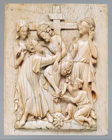 Plaque with the Descent from the Cross, French, ca. 1320-40. Creator: Unknown