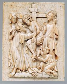 Plaque with the Descent from the Cross, French, ca. 1320-40. Creator: Unknown
