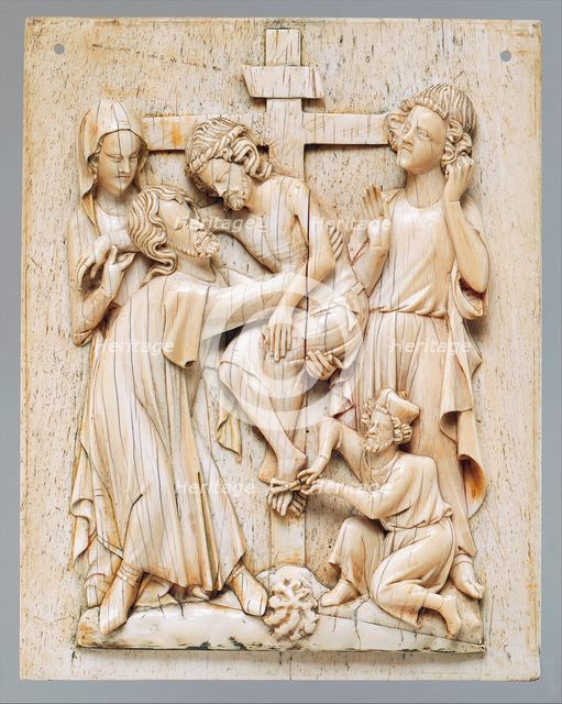 Plaque with the Descent from the Cross, French, ca. 1320-40. Creator: Unknown.