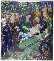 Plaque with the Raising of Lazarus, French, first half 16th century. Creator: Unknown