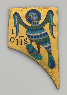 Plaque with the Symbol of the Evangelist John, French, ca. 1100. Creator: Unknown