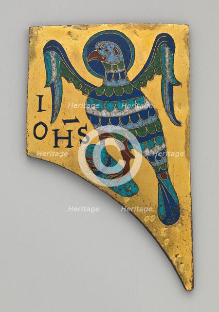 Plaque with the Symbol of the Evangelist John, French, ca. 1100. Creator: Unknown.