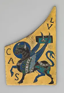 Plaque with the Symbol of the Evangelist Luke, French, ca. 1100. Creator: Unknown