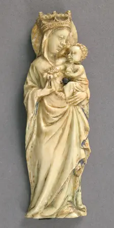 Plaque with the Virgin and Child, French, ca. 1400. Creator: Unknown