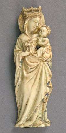 Plaque with the Virgin and Child, French, ca. 1400. Creator: Unknown