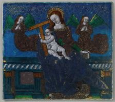 Plaque with the Virgin and Child, French, late 15th-early 16th century. Creator: Unknown
