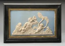 Plaque with Triton and Nereids, Burslem, Late 18th century. Creator: Wedgwood
