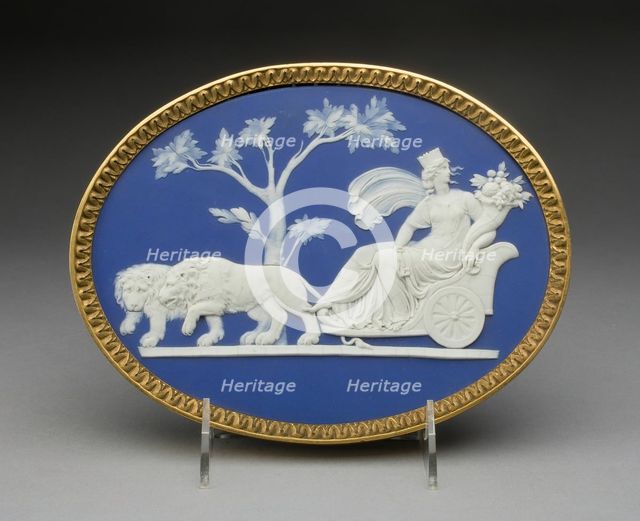 Plaque with Triumph of Cybele, Burslem, 1794. Creator: Wedgwood.