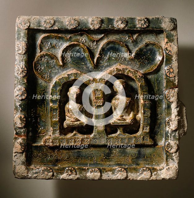 Plaque with Two Monks, c.1800. Creator: Unknown.