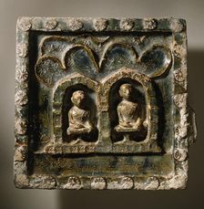 Plaque with Two Monks, c.1800. Creator: Unknown