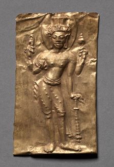 Plaque with Vishnu, c. 600s. Creator: Unknown