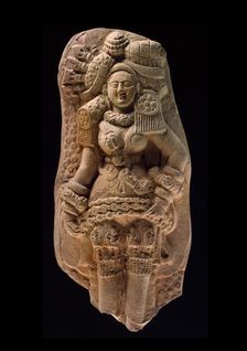 Plaque with yakshi (nature spirit) or mother goddess, 2nd century BC