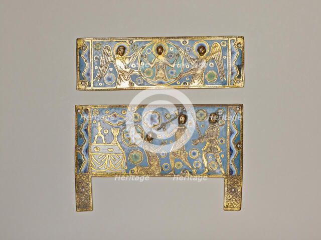 Plaques from a Reliquary Casket with the Martyrdom of a Saint, Limoges, 1200/50. Creator: Unknown.