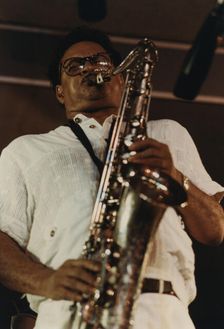 Plas Johnson, North Sea Jazz Festival, Netherlands, 1991. Creator: Brian Foskett