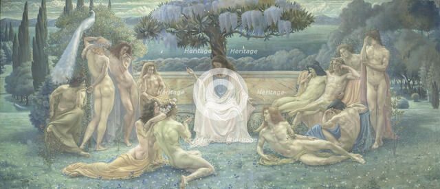 Platonic Academy. Creator:  Delville, Jean (1867-1953).