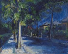 Platanvej. Summer; An Avenue, 1929. Creator: Axel Bentzen