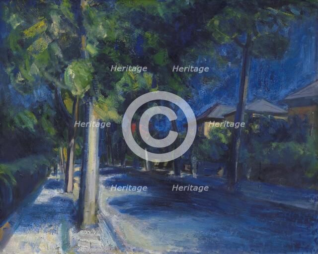 Platanvej. Summer; An Avenue, 1929. Creator: Axel Bentzen.