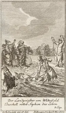 Plate 1 for Oliver Goldsmith's The Vicar of Wakefield 1776. Creator: Daniel Berger
