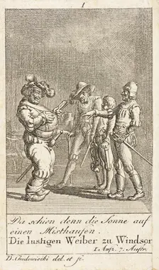 Plate 1 for Shakespeare's Macbeth 1784. Creator: Daniel Nikolaus Chodowiecki