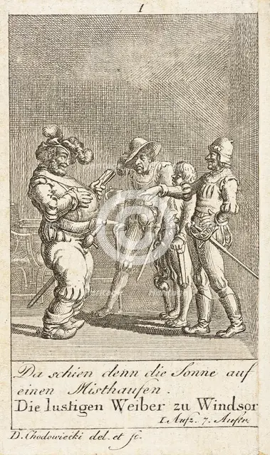Plate 1 for Shakespeare's 'Macbeth', 1784. Creator: Daniel Nikolaus Chodowiecki.