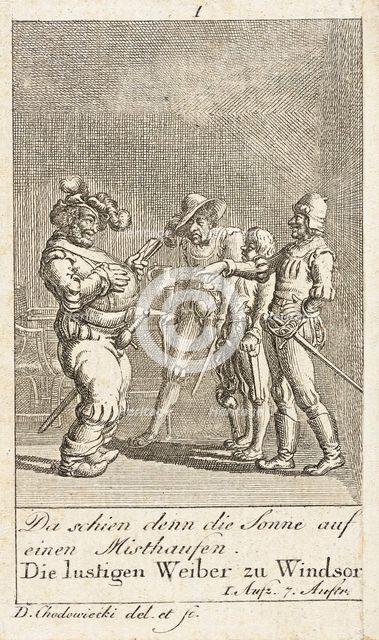 Plate 1 for Shakespeare's 'Macbeth', 1784. Creator: Daniel Nikolaus Chodowiecki.