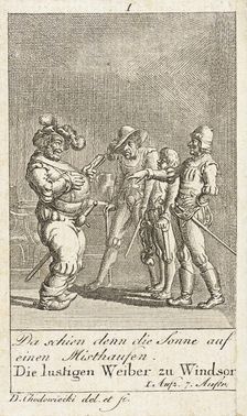 Plate 1 for Shakespeare's Macbeth 1784. Creator: Daniel Nikolaus Chodowiecki