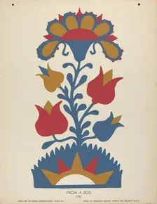 Plate 1: From Portfolio "Folk Art of Rural Pennsylvania", c. 1939. Creator: Unknown