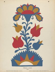 Plate 1: From Portfolio "Folk Art of Rural Pennsylvania", c. 1939. Creator: Unknown