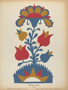 Plate 1: From Portfolio "Folk Art of Rural Pennsylvania", c. 1939. Creator: Unknown