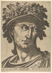 Plate 1: Julius Caesar looking to the right, from The Twelve Caesars 1610-40. Creator: Anon