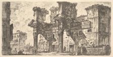 Plate 1: Part of the Forum of Nerva (Parte del Foro di Nerva), ca. 1748. Creator: Giovanni Battista Piranesi