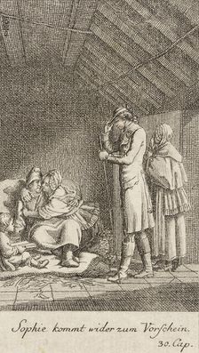 Plate 10 for Oliver Goldsmith's The Vicar of Wakefield 1776. Creator: Daniel Berger