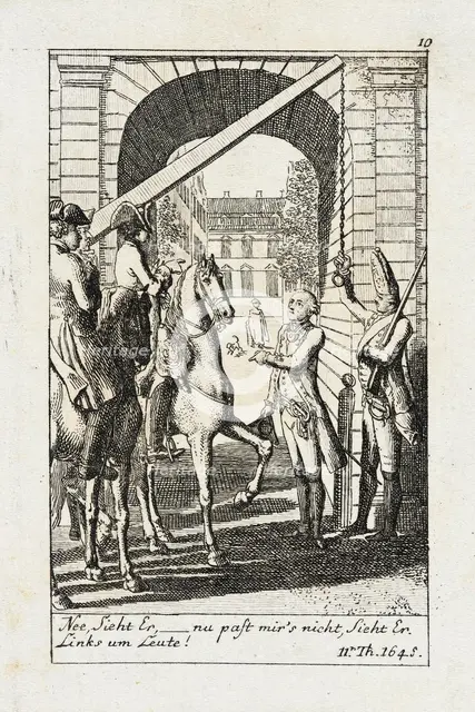 Plate 10 for J.G. Muller's 'Siegfried von Lindenberg', 1783. Creator: Daniel Nikolaus Chodowiecki.