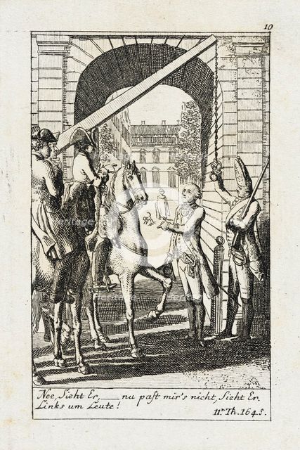 Plate 10 for J.G. Muller's 'Siegfried von Lindenberg', 1783. Creator: Daniel Nikolaus Chodowiecki.