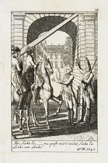Plate 10 for J.G. Muller's Siegfried von Lindenberg 1783. Creator: Daniel Nikolaus Chodowiecki