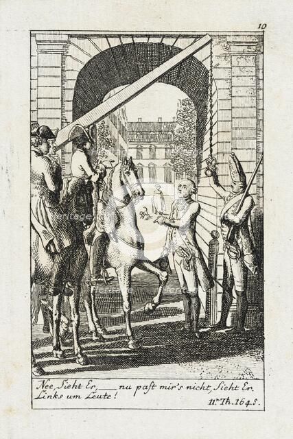 Plate 10 for J.G. Muller's 'Siegfried von Lindenberg', 1783. Creator: Daniel Nikolaus Chodowiecki.