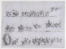 Plate 10 from Pietro Paulo Bissari, Antiopa, 1662. Creator: Mathäus Küsel