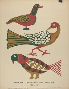 Plate 10: From Portfolio "Folk Art of Rural Pennsylvania", c. 1939. Creator: Unknown