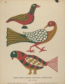 Plate 10: From Portfolio "Folk Art of Rural Pennsylvania", c. 1939. Creator: Unknown