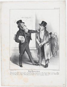 Plate 10: Robert Macaire, solicitor, from Caricaturana, published in Les Robert Macaires..., 1838. Creator: Honore Daumier