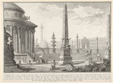 Plate 10: The ancient Capitol ascended by approximately one hundred steps [...] (Campido..., 1743. Creator: Giovanni Battista Piranesi