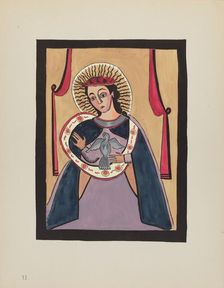 Plate 11: Annunciation: From Portfolio "Spanish Colonial Designs of New Mexico", 1935/1942. Creator: Unknown