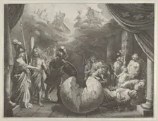 Plate 11: Allegory on the Discord in France, from Caspar Barlaeus, "Medicea Hospes", 1638. Creator: Pieter Nolpe