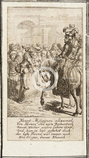 Plate 11 for 'Moral and Satiric Content', 1778. Creator: Daniel Nikolaus Chodowiecki.