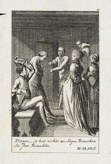 Plate 11 for J.G. Muller's Siegfried von Lindenberg 1783. Creator: Daniel Nikolaus Chodowiecki